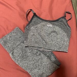 Gymshark Women's Gray Sports Bra Set